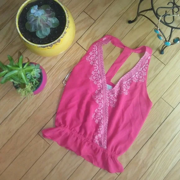 F21/Rory Beca top t-strap back medium [0043] - Picture 5 of 8